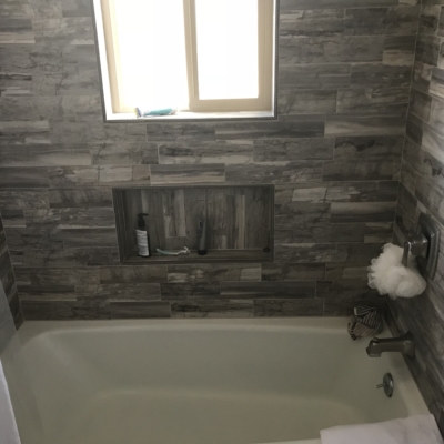 remodeled shower